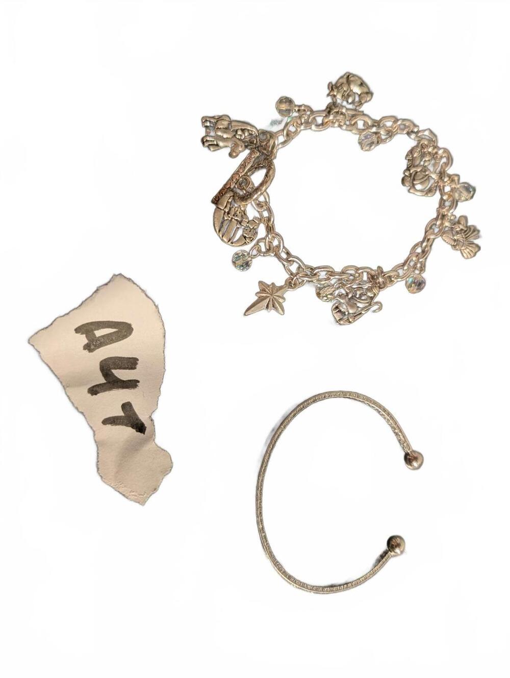 Kirks Folly Silver Tone Nativity Charm Bracelet | Additional L O V E Bracelet